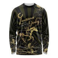 Personalized Louisiana Horse Racing Long Sleeve Shirt 113th Anniversary Magnolia Blossom