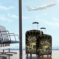 Personalized Louisiana Horse Racing Luggage Cover 113th Anniversary Magnolia Blossom