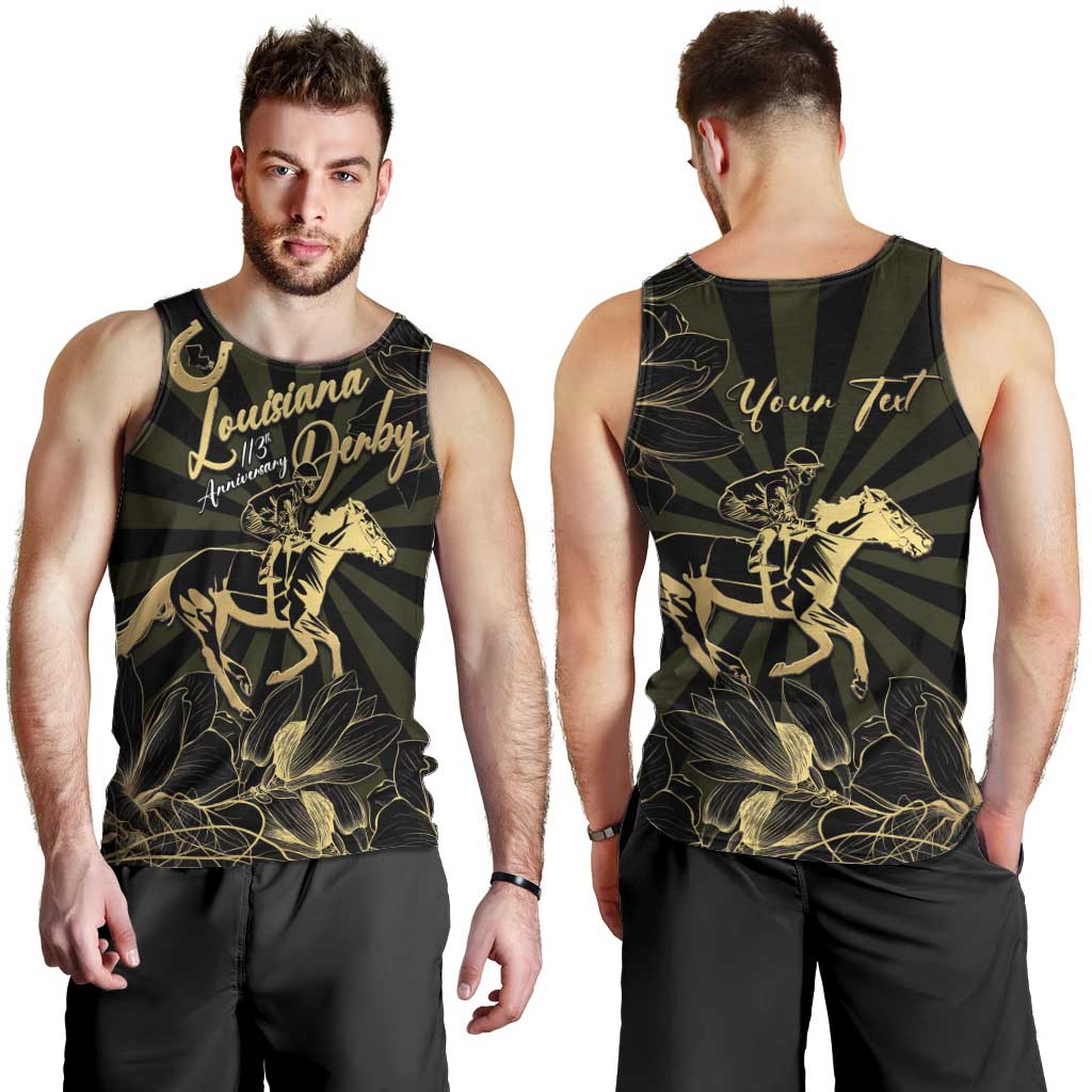 Personalized Louisiana Horse Racing Men Tank Top 113th Anniversary Magnolia Blossom