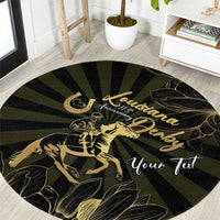 Personalized Louisiana Horse Racing Round Carpet 113th Anniversary Magnolia Blossom