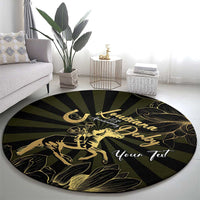 Personalized Louisiana Horse Racing Round Carpet 113th Anniversary Magnolia Blossom