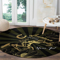 Personalized Louisiana Horse Racing Round Carpet 113th Anniversary Magnolia Blossom