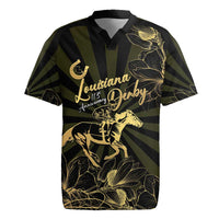 Personalized Louisiana Horse Racing Rugby Jersey 113th Anniversary Magnolia Blossom
