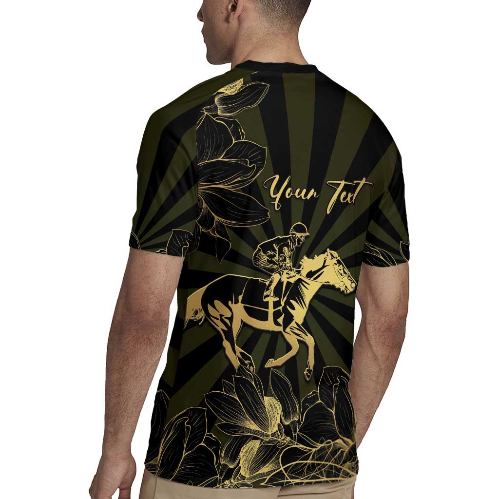 Personalized Louisiana Horse Racing Rugby Jersey 113th Anniversary Magnolia Blossom