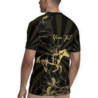 Personalized Louisiana Horse Racing Rugby Jersey 113th Anniversary Magnolia Blossom