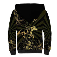 Personalized Louisiana Horse Racing Sherpa Hoodie 113th Anniversary Magnolia Blossom