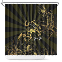 Personalized Louisiana Horse Racing Shower Curtain 113th Anniversary Magnolia Blossom