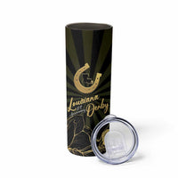 Personalized Louisiana Horse Racing Skinny Tumbler 113th Anniversary Magnolia Blossom