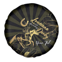 Personalized Louisiana Horse Racing Spare Tire Cover 113th Anniversary Magnolia Blossom