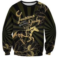 Personalized Louisiana Horse Racing Sweatshirt 113th Anniversary Magnolia Blossom