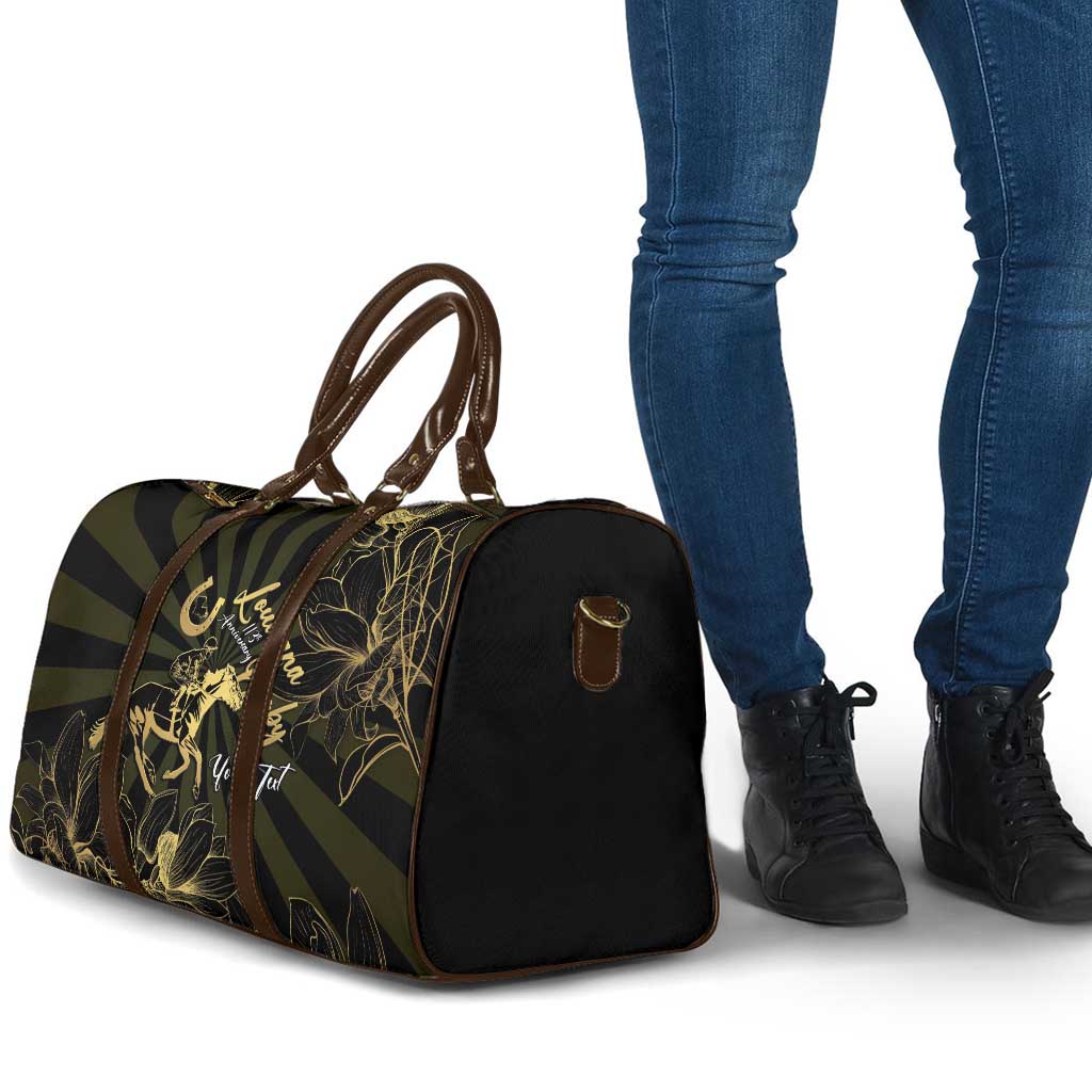 Personalized Louisiana Horse Racing Travel Bag 113th Anniversary Magnolia Blossom