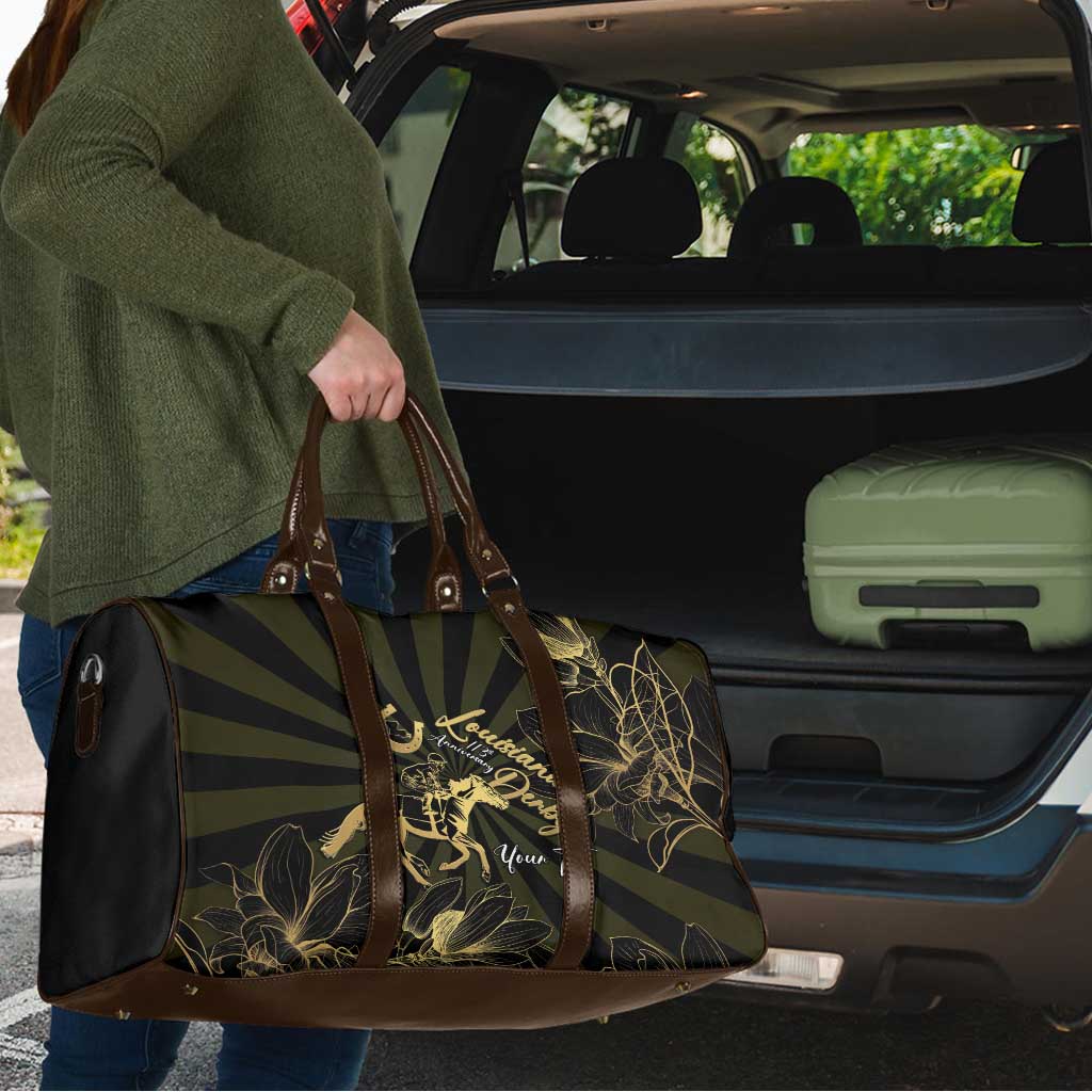Personalized Louisiana Horse Racing Travel Bag 113th Anniversary Magnolia Blossom