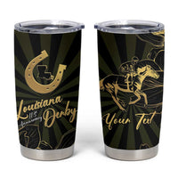 Personalized Louisiana Horse Racing Tumbler Cup 113th Anniversary Magnolia Blossom