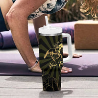 Personalized Louisiana Horse Racing Tumbler With Handle 113th Anniversary Magnolia Blossom
