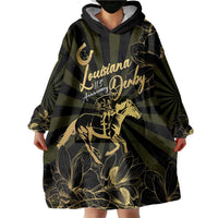 Personalized Louisiana Horse Racing Wearable Blanket Hoodie 113th Anniversary Magnolia Blossom
