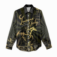 Personalized Louisiana Horse Racing Women Casual Shirt 113th Anniversary Magnolia Blossom