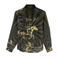 Personalized Louisiana Horse Racing Women Casual Shirt 113th Anniversary Magnolia Blossom