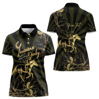 Personalized Louisiana Horse Racing Women Polo Shirt 113th Anniversary Magnolia Blossom