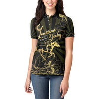 Personalized Louisiana Horse Racing Women Polo Shirt 113th Anniversary Magnolia Blossom