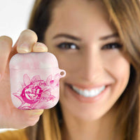 Personalized Louisiana Horse Racing Derby AirPods Case Magnolia Blossom Horseshoe Pastel Pink