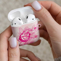 Personalized Louisiana Horse Racing Derby AirPods Case Magnolia Blossom Horseshoe Pastel Pink