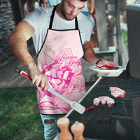 Personalized Louisiana Horse Racing Derby Apron Magnolia Blossom Horseshoe Pastel Pink