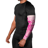 Personalized Louisiana Horse Racing Derby Arm Sleeves Magnolia Blossom Horseshoe Pastel Pink