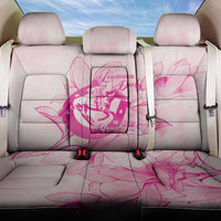 Personalized Louisiana Horse Racing Derby Back Car Seat Cover Magnolia Blossom Horseshoe Pastel Pink