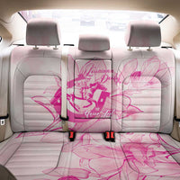 Personalized Louisiana Horse Racing Derby Back Car Seat Cover Magnolia Blossom Horseshoe Pastel Pink