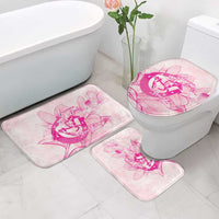 Personalized Louisiana Horse Racing Derby Bathroom Set Magnolia Blossom Horseshoe Pastel Pink