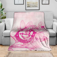Personalized Louisiana Horse Racing Derby Blanket Magnolia Blossom Horseshoe Pastel Pink