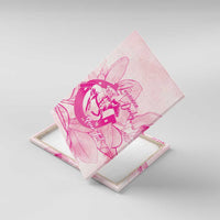 Personalized Louisiana Horse Racing Derby Canvas Wall Art Magnolia Blossom Horseshoe Pastel Pink