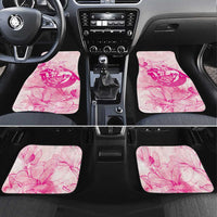 Personalized Louisiana Horse Racing Derby Car Mats Magnolia Blossom Horseshoe Pastel Pink