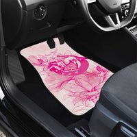 Personalized Louisiana Horse Racing Derby Car Mats Magnolia Blossom Horseshoe Pastel Pink