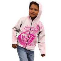 Personalized Louisiana Horse Racing Derby Kid Hoodie Magnolia Blossom Horseshoe Pastel Pink