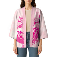 Personalized Louisiana Horse Racing Derby Kimono Magnolia Blossom Horseshoe Pastel Pink