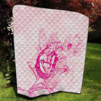 Personalized Louisiana Horse Racing Derby Quilt Magnolia Blossom Horseshoe Pastel Pink