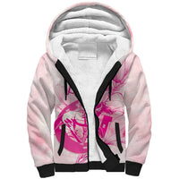 Personalized Louisiana Horse Racing Derby Sherpa Hoodie Magnolia Blossom Horseshoe Pastel Pink