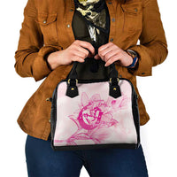 Personalized Louisiana Horse Racing Derby Shoulder Handbag Magnolia Blossom Horseshoe Pastel Pink
