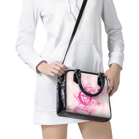Personalized Louisiana Horse Racing Derby Shoulder Handbag Magnolia Blossom Horseshoe Pastel Pink