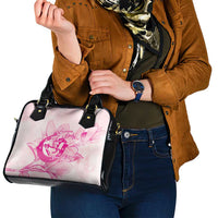 Personalized Louisiana Horse Racing Derby Shoulder Handbag Magnolia Blossom Horseshoe Pastel Pink