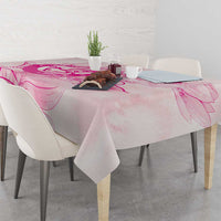Personalized Louisiana Horse Racing Derby Tablecloth Magnolia Blossom Horseshoe Pastel Pink