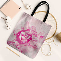 Personalized Louisiana Horse Racing Derby Tote Bag Magnolia Blossom Horseshoe Pastel Pink