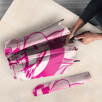 Personalized Louisiana Horse Racing Derby Umbrella Magnolia Blossom Horseshoe Pastel Pink