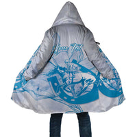 Personalized Louisiana Horse Racing Derby Cloak Magnolia Blossom Horseshoe Pastel Blue