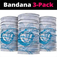 Personalized Louisiana Horse Racing Derby Neck Gaiter Magnolia Blossom Horseshoe Pastel Blue
