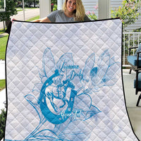 Personalized Louisiana Horse Racing Derby Quilt Magnolia Blossom Horseshoe Pastel Blue