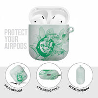 Personalized Louisiana Horse Racing Derby AirPods Case Magnolia Blossom Horseshoe Pastel Green