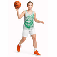 Personalized Louisiana Horse Racing Derby Basketball Jersey Magnolia Blossom Horseshoe Pastel Green