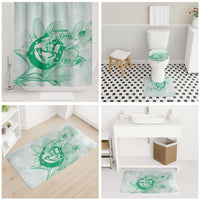 Personalized Louisiana Horse Racing Derby Bathroom Set Magnolia Blossom Horseshoe Pastel Green